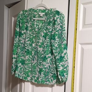 Floral Green Women's Top